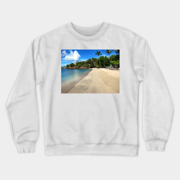 Lance aux Epines Beach, Grenada. Crewneck Sweatshirt by JohnDalkin